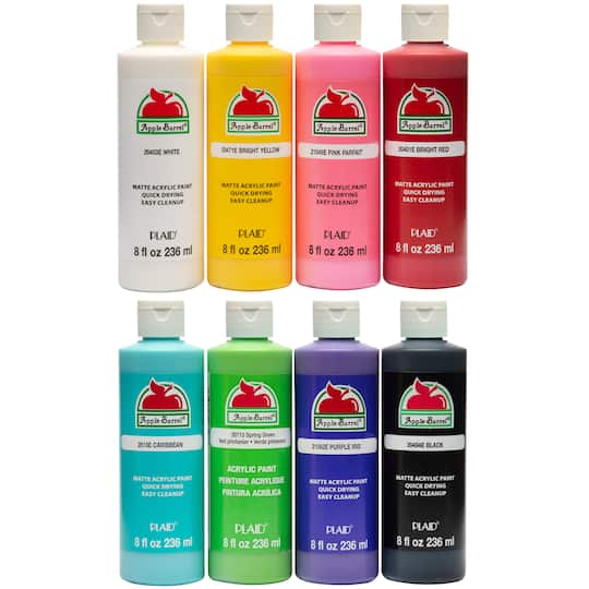 Apple Barrel® Matte Acrylic Craft Paint 8 Color Set